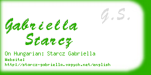 gabriella starcz business card